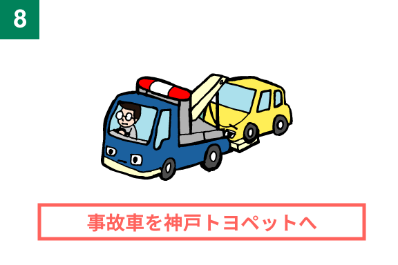 事故車を神戸トヨペットへ