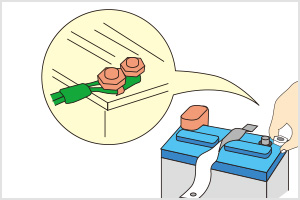 バッテリーターミナルの接続状態