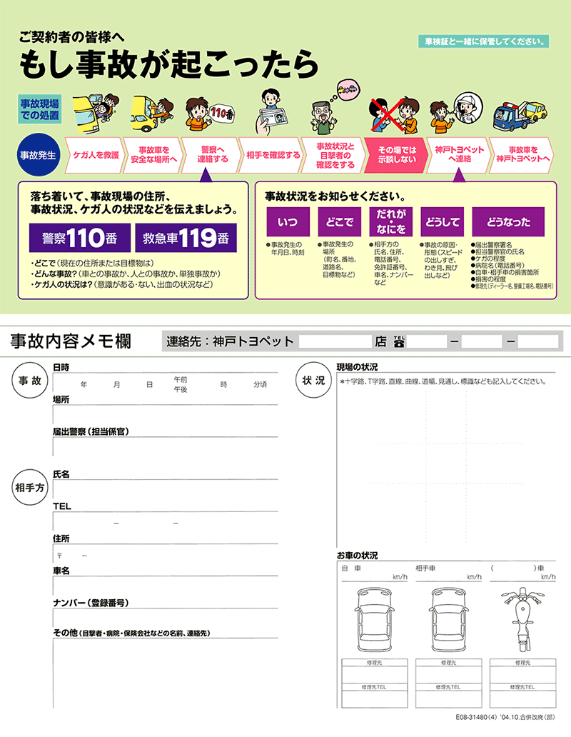 事故内容メモダウンロード